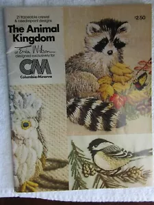 The Animal Kingdom of Erica Wilson Crewel and Needlepoint Charts - Picture 1 of 1