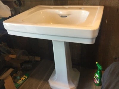 Vintage Antique American Standard Pedestal Sink Born 1936 - Image 1 of 4