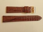 Hamilton 18mm Brown Leather Strap No. H600323123 + Rose Gold Plated Buckle - NEW