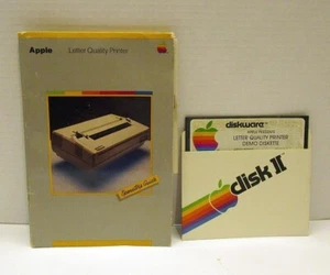 VERY RARE - Apple Computer Letter Quality Printer Manual and Disk for Apple II - Picture 1 of 1