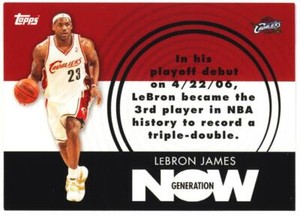 LeBron James 2007-08 Topps Generation Now #GN1 Cavaliers