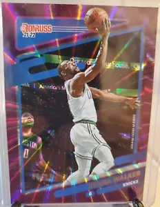 2021 KEMBA WALKER Donruss Purple Laser Parallel Prizm #/99 Celtics Card Insert - Picture 1 of 2