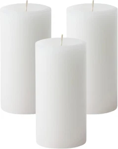 Citronella Candles, Ideal for Outdoor & Indoor, 3X6 Pillar Candles Set of 3, Han - Picture 1 of 8