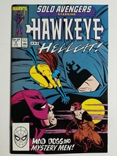 Solo Avengers (1987) #9 - Very Fine/Near Mint - Hawkeye and Hellcat