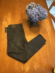 New With Tags Kenneth Cole Size 29 Blue Rinse Denim Skinny Jeans Open Ankle - Picture 1 of 5
