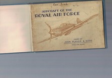 AIRCRAFT OF THE ROYAL AIR FORCE John Player & Sons = n.d. c. 1939 full 50 set, 