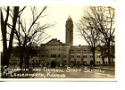 Generalstab School-Ft Leavenworth-Kansas-RPPC-1942 Vintage echtes Foto Postkarte