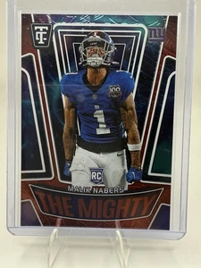 Espejo rojo Panini Malik Nabers The Mighty 2024 totalmente certificado RC/249 GIGANTES - Imagen 1 de 2