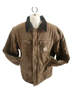 Carhartt Vintage Men's Traditional Duck Coat XL Old Style Work Jacket C26CHT Dur - Picture 1 of 20