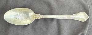 Cucchiaio souvenir vintage inciso Somerset PA tribunale argento sterling massiccio 20 g - Foto 1 di 5