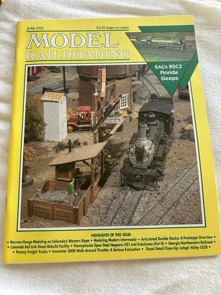 Model Railroading Magazine June 1993 SAL's RSC3 Florida Geeps Kalmbach - Image 1 of 2