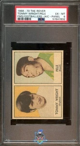 1968 Pele Pele and Tommy Wright PSA 6 The Rover FMS Footballers Hand Cut #NA - Picture 1 of 2