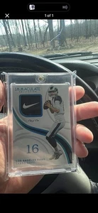 Parche con el logotipo de la marca Panini Immaculate Jared Goff 2019 platino 1/1 - Imagen 1 de 1