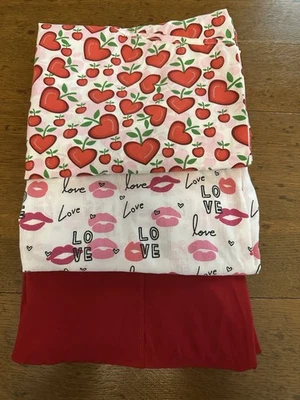 Valentine’s Day/Heart/Love Scrub Tops Women’s Size Large Bundle Of 3 - Image 1 of 4