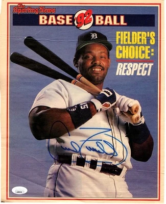 Cecil Fielder Signed Autographed Newspaper Cover TSN 1992 Tigers JSA AH03452 - Image 1 of 4