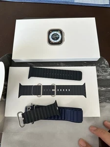 Apple Watch Series Ultra GPS + LTE 49MM Titanium Case Midnight Ocean 90% battery - Photo 1 sur 19