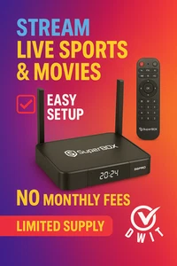 Superbox S6 Pro 4K TV Box | Watch Live Sports, PPV, NFL, NBA | No Monthly Fees - Picture 1 of 3
