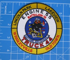 Patch Chicago Illinois vigili del fuoco Eng 55 camion 44 - Foto 1 di 2
