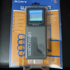 VINTAGE OLD SONY WATCHMAN FD-10A PORTABLE TV-TESTED AND WORKING - Picture 1 of 6