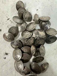 Set: 31 Vintage metal buttons Bison""   #D5 - Picture 1 of 9