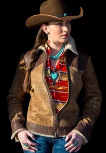 Yellowstone John Dutton Kevin Costner Female Version Real Leather Jacket - Picture 1 of 6