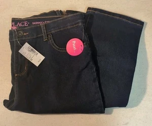 Girls "Children’s Place" Skinny Blue Jeans Size 16 New With Tags - Picture 1 of 10