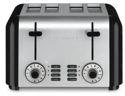 Tostadora Bagel Cuisinart 4 Rebanadas Modelo CPT-240TNFR Reacondicionada Foto 1 de 4