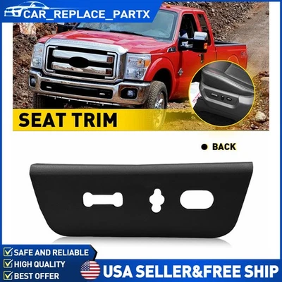 NUEVO para Ford F-Super Duty 11-16 asiento del conductor delantero ajuste bisel embellecedor negro Foto 1 de 4