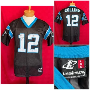 VINTAGE Kerry Collins #12 Carolina Panthers NFL Football Jersey Logo YL YXL - Picture 1 of 11