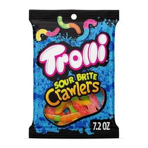 Sour Gummy Worms 7.2oz – Sweet and Sour Fruity Candy Mix, Chewy Snack Bag - Picture 1 of 11