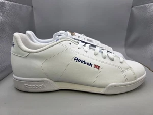 Reebok Classic NPC II UK 9 EU 43 Men's Trainers Shoes White Blue Brand New - Imagen 1 de 8