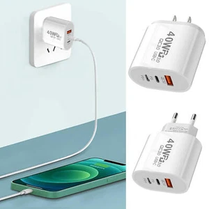 40W USB PD Charger Block PD Charger Laptop Charging Block Fast - Photo 1 sur 14