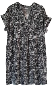 Together Relaxed Fit Summer Dress Size 10 Black & White with Pockets - Picture 1 of 4