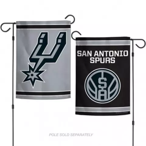 San Antonio Spurs 2 Sided 12.5" x 18" Garden Flag [NEW] NBA Banner Sign Yard Cover