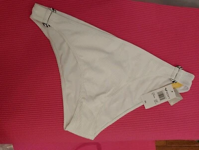 Pantalones de bikini de traje de baño Roxy Mind of Freedom. Blanco brillante. Talla 2xl. Nuevo con etiquetas. B34 Foto 1 de 3