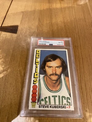 1976-77 TOPPS #54 STEVE KUBERSKI PSA 8 CELTICS - Image 1 of 2