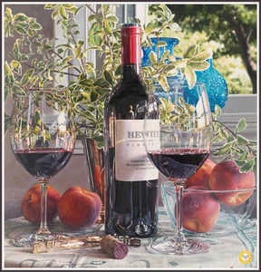 Bottle of wine and Glasses 755 - Chart Counted Cross Stitch Pattern Xstitch - Bild 1 von 5