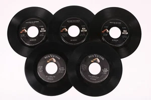 Lot 5 Jim Reeves 45 RPM Records Blue Side of Lonesome, Welcome To My World - Picture 1 of 11