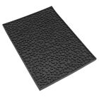 (Black)Bar Counter Mat Multifunctional Waterproof PVC Easy To Clean Non-slip