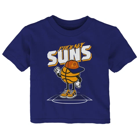 Outerstuff NBA Phoenix Suns Infant Mr. Dribble Short Sleeve Tee, Purple Cover