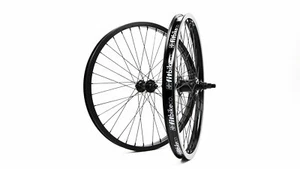 JUEGO DE RUEDAS FREECOASTER 18"" BICICLETA BMX rhd 9t DOBLE PARED 18"" LLANTAS SLD BUBS - Imagen 1 de 3