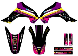 2021-2022 KLX 140 RF SURGE Purple Senge Graphics Kit compatible con Kawasaki - Imagen 1 de 10
