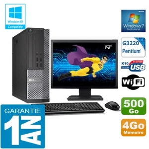 PC DELL 7020 SFF Intel G3220 RAM 4Go Scheibe 500 GB Wifi W7 Bildschirm 19 " - Bild 1 von 4