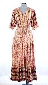 Jaase Maxi Dress Floral Bohemian Romantic Cottagecore Gypsy Size XS - Picture 1 of 18