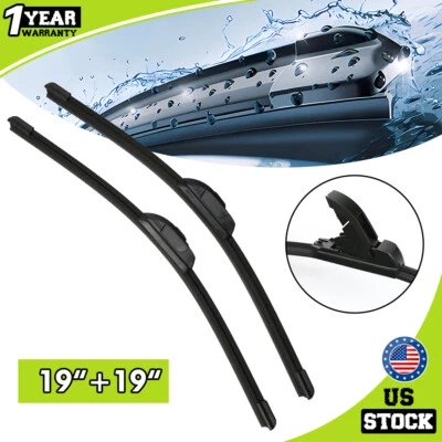 Front Windshield Wiper Blades For Jeep Liberty 2002-2011 2PCS 19" 19" - Image 1 of 4
