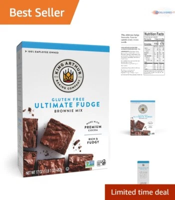 Brownie Mix sin gluten 17 oz paquete de 6 golosinas de postre fáciles de hornear sin OGM Foto 1 de 4