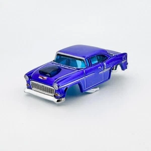 Auto World 55 Chevy Gasser Slot Car Body, Chrome Blue, Fits AFX & XTraction - Picture 1 of 6