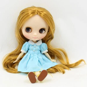 8" Middie blyth Doll gold hair shine face Factory Joint Body Neo Blythe doll - Picture 1 of 8