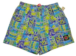 Vintage Ocean Pacific Swim Shorts Boy's Sz L Hawaiian Colorblock B-4 - Picture 1 of 16