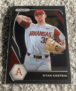 2021 Panini Prizm Draft Picks Ryan Costeiu Baseball Card PDP212 Razorbacks